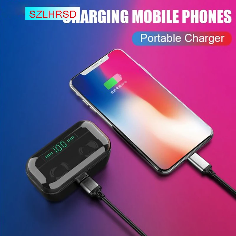 Bluetooth наушники для Huawei P smart Pro Oukitel Y1000 Vivo V17 Doogee S90c беспроводные вкладыши с зарядным