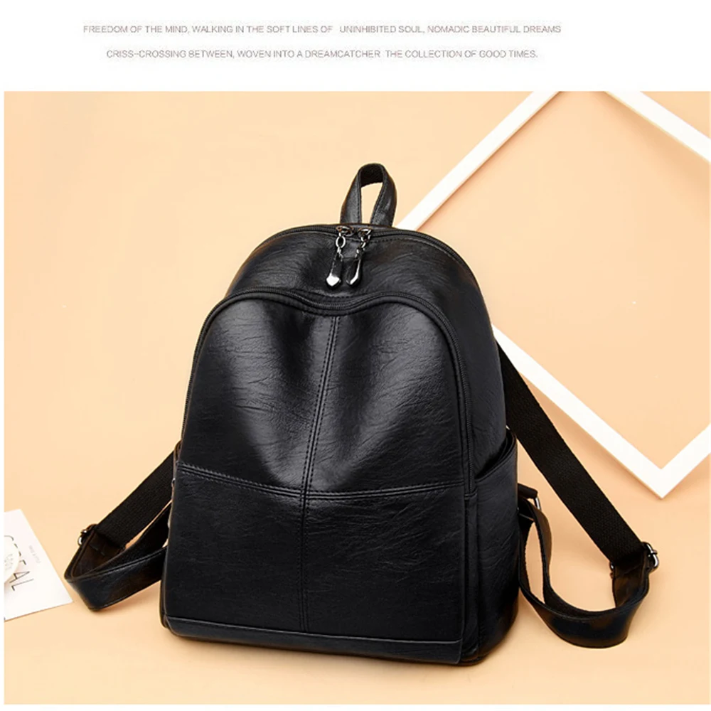 Женский рюкзак для девочек mochila feminina, повседневный женский кожаный рюкзак, женская сумка через плечо, сумка для путешествий