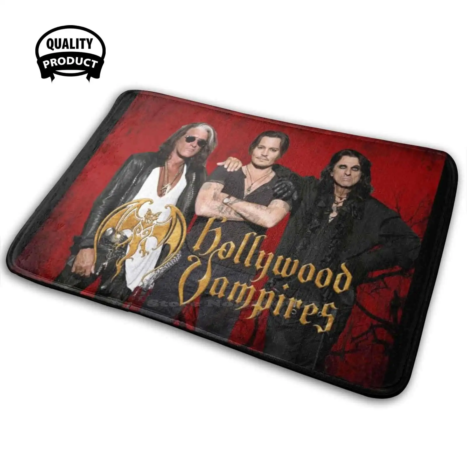 Hollywood Vampires Soft Interessanti Room Goods Tappeto Tappeto Hollywood Vampires Alice Cooper Johnny Depp Joe Perry Music