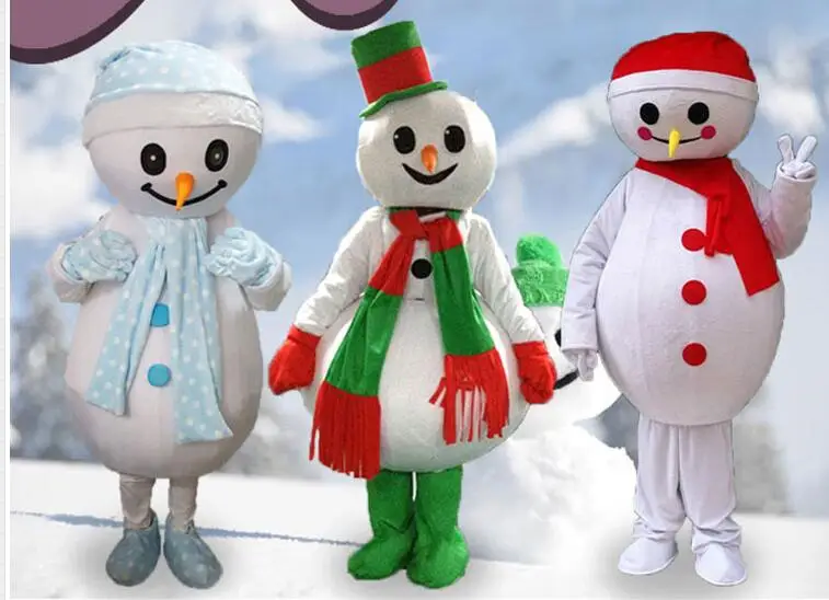 

Christmas snowman Mascot Costume fancy dress costume animal Halloween Party