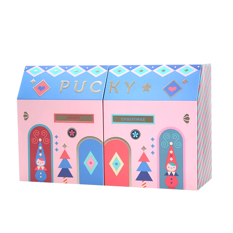 Pucky Рождественский эльф 12 шт. глухая коробка POP MART рождественские игрушки коллекция украшения Ограниченная серия кукла подарок на день рождения фигурка - Цвет: 1 Set