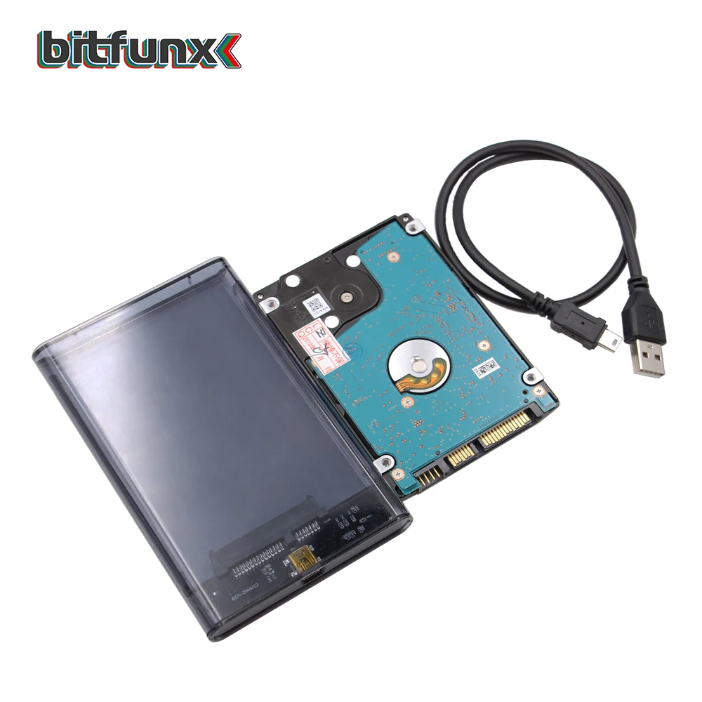 Карта памяти Bitfunx FMCB 8 Мб/16 Мб/32 Мб/64 МБ для USB игр+ 2,5 ''500 Гб SATA HDD для PS1 с 945 играми+ прозрачный черный чехол SATA HDD