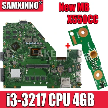 

Akemy X550CC Motherboard i3-3217 CPU 4GB GT720M 2GB For ASUS X552C R510C R510C Y582C laptop Mainboard X550CC Mainboard