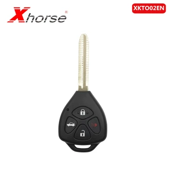 

Xhorse VVDI2 for Toyota Style Flat 4 Buttons XKTO02EN Wired Universal Remote Key 1Piece