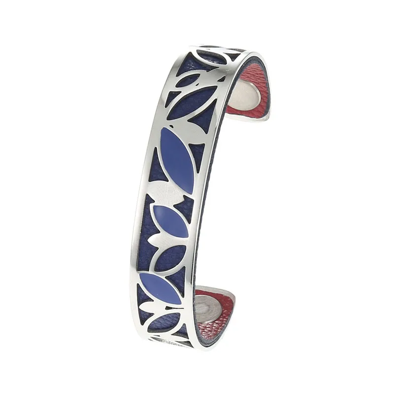 Dark Blue Yoiumit, браслеты из нержавеющей стали, мансетт, Femme, Bijoux, браслеты-манжеты и браслеты для женщин, сменные кожаные ювелирные изделия - Окраска металла: Dark Blue