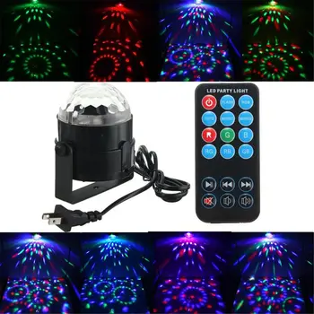 

3W RGB Rotating Ball Effect LED Light 3 Modes Sound Activated Laser Projector effect Lamp for KTV Home Christmas Show
