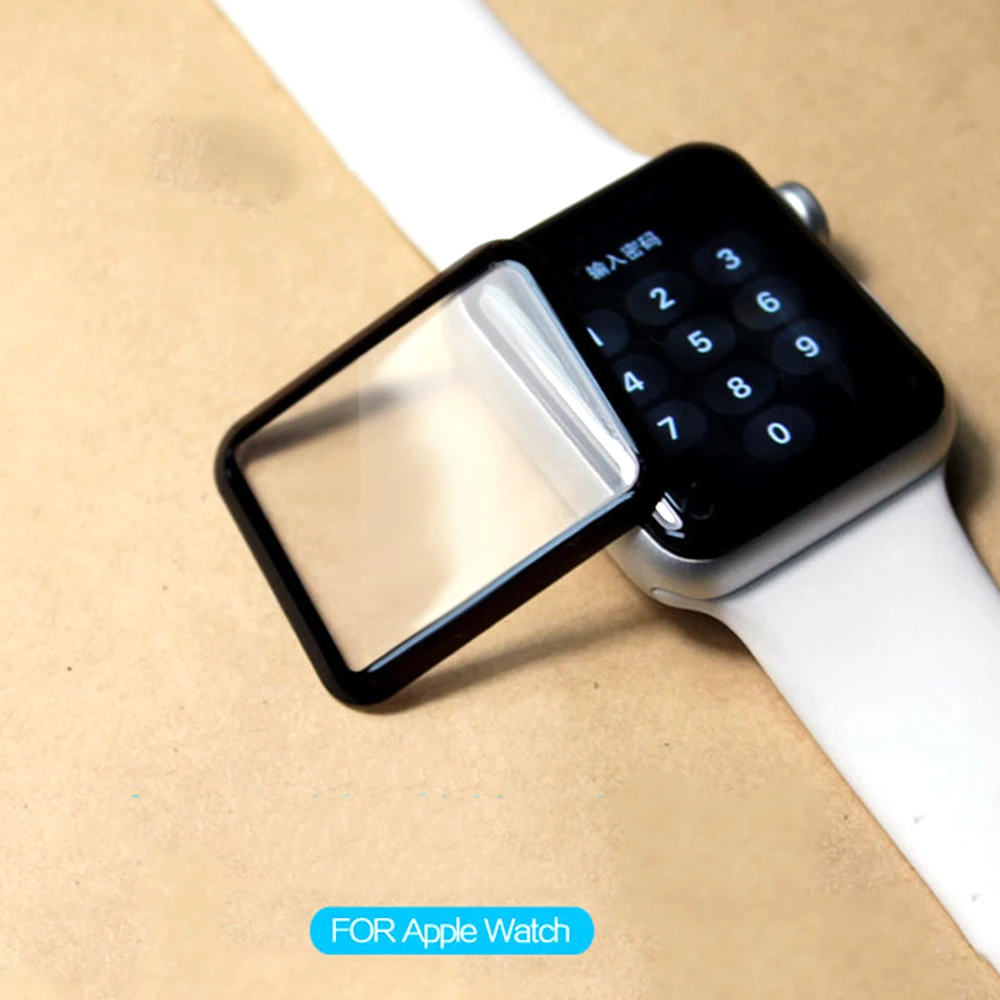 3D Curved Edge Full Cover Soft Tempered Glass For iWatch 40mm 44mm 38mm 42mm Screen Protector For Apple Watch Series 4 2 1 3 5