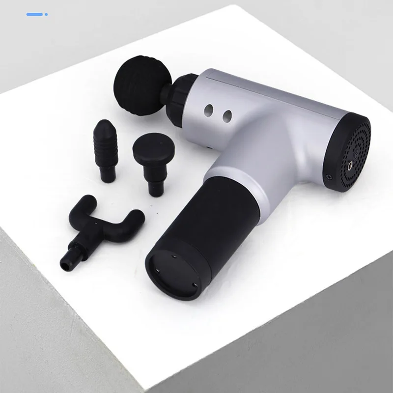 Massage Gun Muscle Massage Gun Sport Therapy Massager Body Relaxation Pain Relief Slimming Shaping Massager 4 Heads With Bag