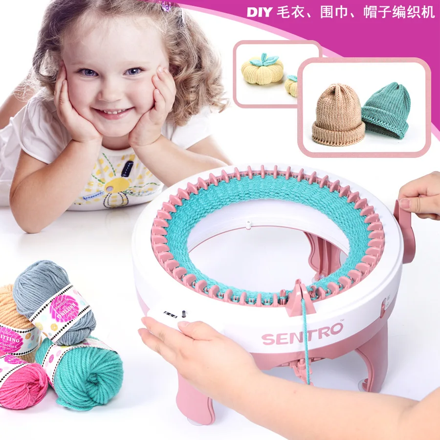 

New Products Oversized 48 Needle Hand-cranking DIY Wool Weaving Machine Hat Weaving Machine GIRL'S Play House Knitting Wool Mach