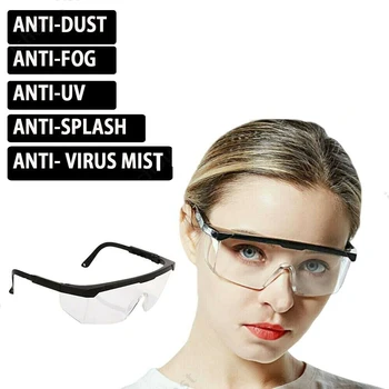 

Safety Potective Goggles Anti virus Safety Goggles Anti Fog Dust Splash-proof Glasses Work Eye Protection