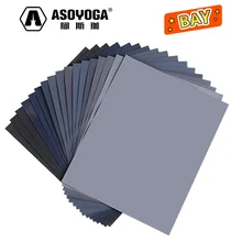 

ASOYOGA Sandpaper Assortment Sheet Set 9 x 11 inch Sanding Paper for Wood Metal Furniture Auto Glass Finishing 80 to 10000 Grit