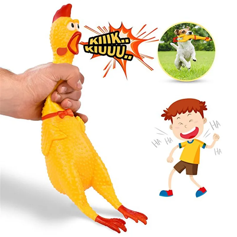 17CM Screaming Chicken Squeeze juguete del sonido estridente Animales divertidos Gadgets 17CM Screaming Chicken Squeeze juguete del sonido estridente Animales divertidos Gadgets