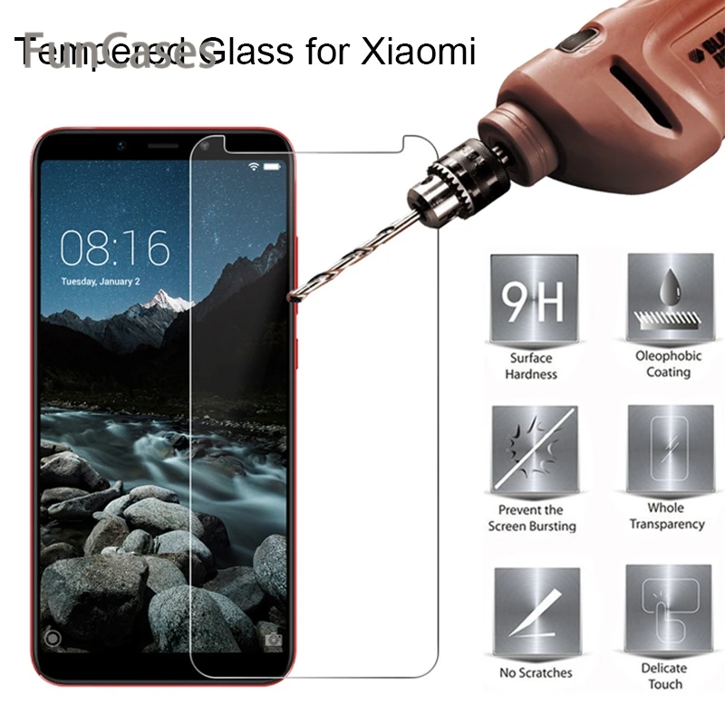 9H Tempered Glass for Xiaomi Redmi 4X 5A 6A 6 Pro HD Screen on Note 2 3 Film Prime 5 | Мобильные телефоны и аксессуары