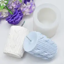 3D свитер рукав форма для свечей силиконовый аромат DIY Торт Плесень Свеча гипсовая глина «сделай сам» Торт Шоколад Декор