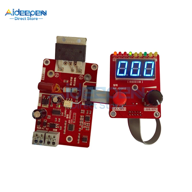 portable arc welder 40A/100A Spot Welding Machine Control Board Welder AC 110V 220V to 9V Transformer Controller Board Timing Current Time Current soldering iron station Welding Equipment