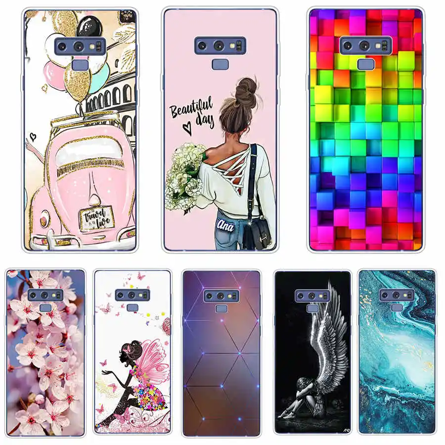 Custodia Per Samsung Galaxy Note 9 Cover Posteriore Per Samsung Note 9 Custodia In Silicone Coque Fundas Flower