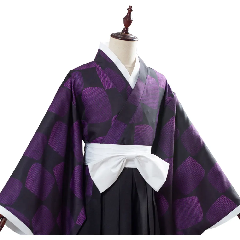 Аниме «Demon Slayer Kimetsu no Yaiba»; костюм для косплея Tsugikuni Michikatsu Kokushibou; Кимоно; платье