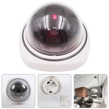 

Dome Simulation Burglar Alarm Camera Indoor Fake Webcam Outdoor Surveillance Home Camera LED Light For Warning Dropshipping