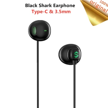 

Xiaomi Black Shark Earphone 3.5mm Type-C Half In-ear Wired Gaming Earphone 3-keys Mic Line Volum Control For Xiaomi Redmi