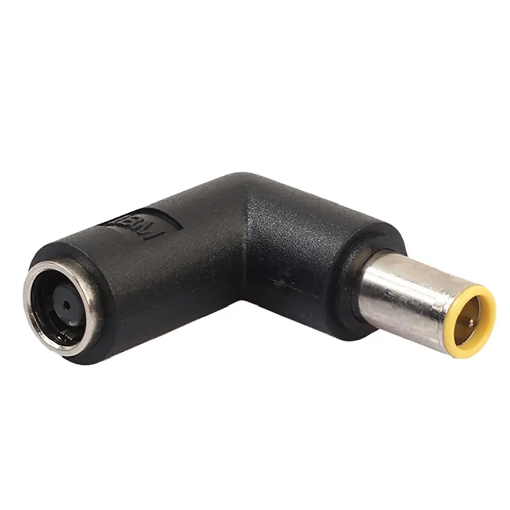 DC 7909 Male To DC 7909 Female Connector Power Adapter For Lenovo ThinkPad Laptop Notebook 90 Degree Right Angle Elbow