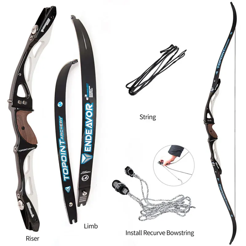 color 03 Archery ENDEAVOR Competition Recurve Bow 68inch H25 18-44lbs ILF Bow Limbs ILF Bow Riser Shooting Hunting Training Accessories - Цвет: color 03