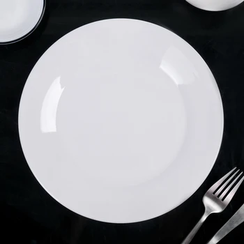 

Dining plate with a thick edge White Label, 22.5 × 22.5 × 2 cm, white