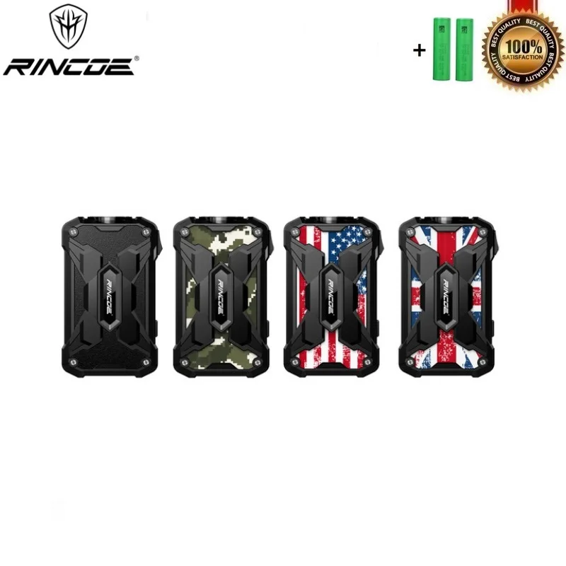 

Original Rincoe Mechman 228W 18650 TC Box Mod Replaceable Panel & Sticker VS Drag 2 Luxe Mod Ijoy Shogun 510 Thread Vape Mod