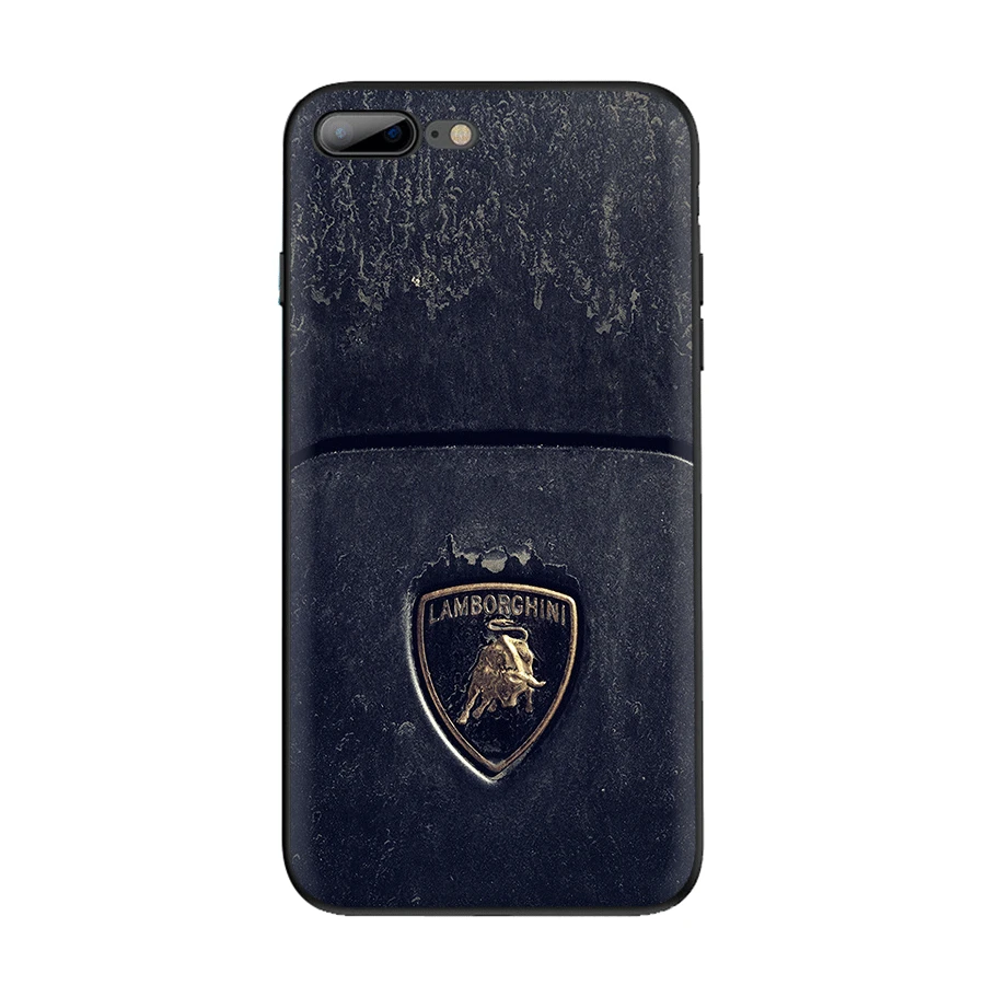 Силиконовый ТПУ чехол Gerleek Lamborghini с логотипом для iPhone 6 6s 7 8 Plus X XS XR Max 5 5S SE чехол - Цвет: B9