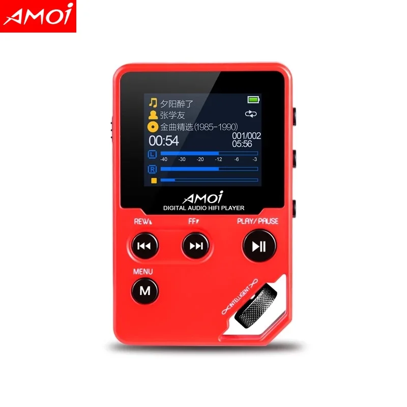 Amoi C10 Mini Portable FM Radio Recorder Video MP4 Music Player DAC DSD Track-wheel 60Hr