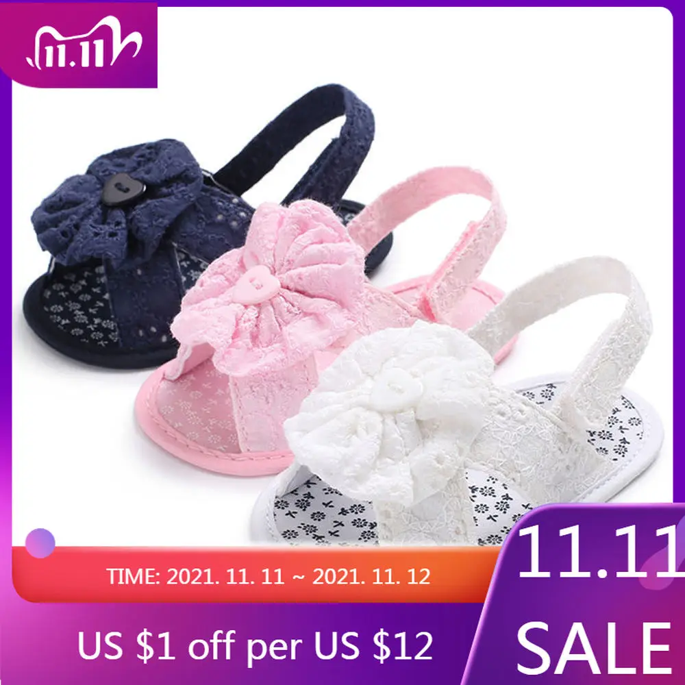 Сандалии для маленьких девочек мягкая хлопковая обувь с вышивкой цветами