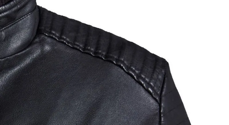 Slim Fit Moto байкерские мужские куртки на молнии из искусственной кожи модные корейские повседневные куртки с воротником-стойкой ветрозащитная мужская верхняя одежда пальто плюс размер