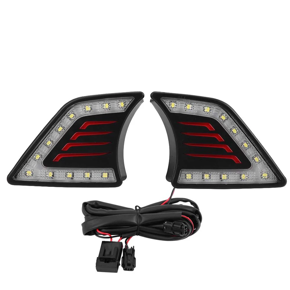 1 комплект DRL для Toyota Hilux Vigo 2012 2013 светодиодный DRL Дневной светильник противотуманной фары 12V дневной светильник s