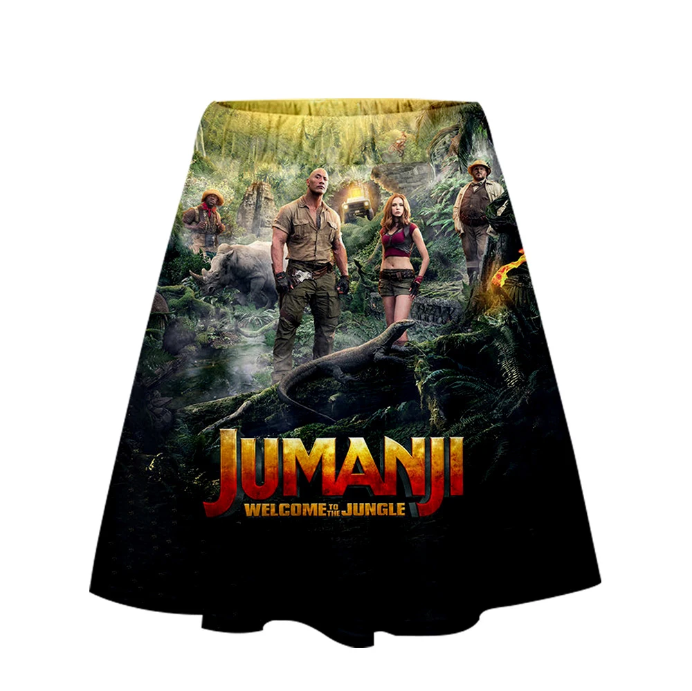 Jumanji Добро пожаловать в джунгли юбка Харадзюку Повседневная стиль Харадзюку поп юбки новые сексуальные Kpop Женская Повседневная Горячая Распродажа Мода