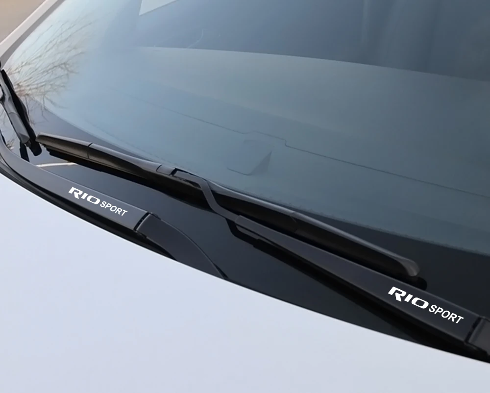4 шт., спортивные автомобильные наклейки для Kia Rio 3, 4, K2, K3, X-Line, автомобильные графические виниловые, ПВХ, водонепроницаемые наклейки на окна, автомобильные аксессуары