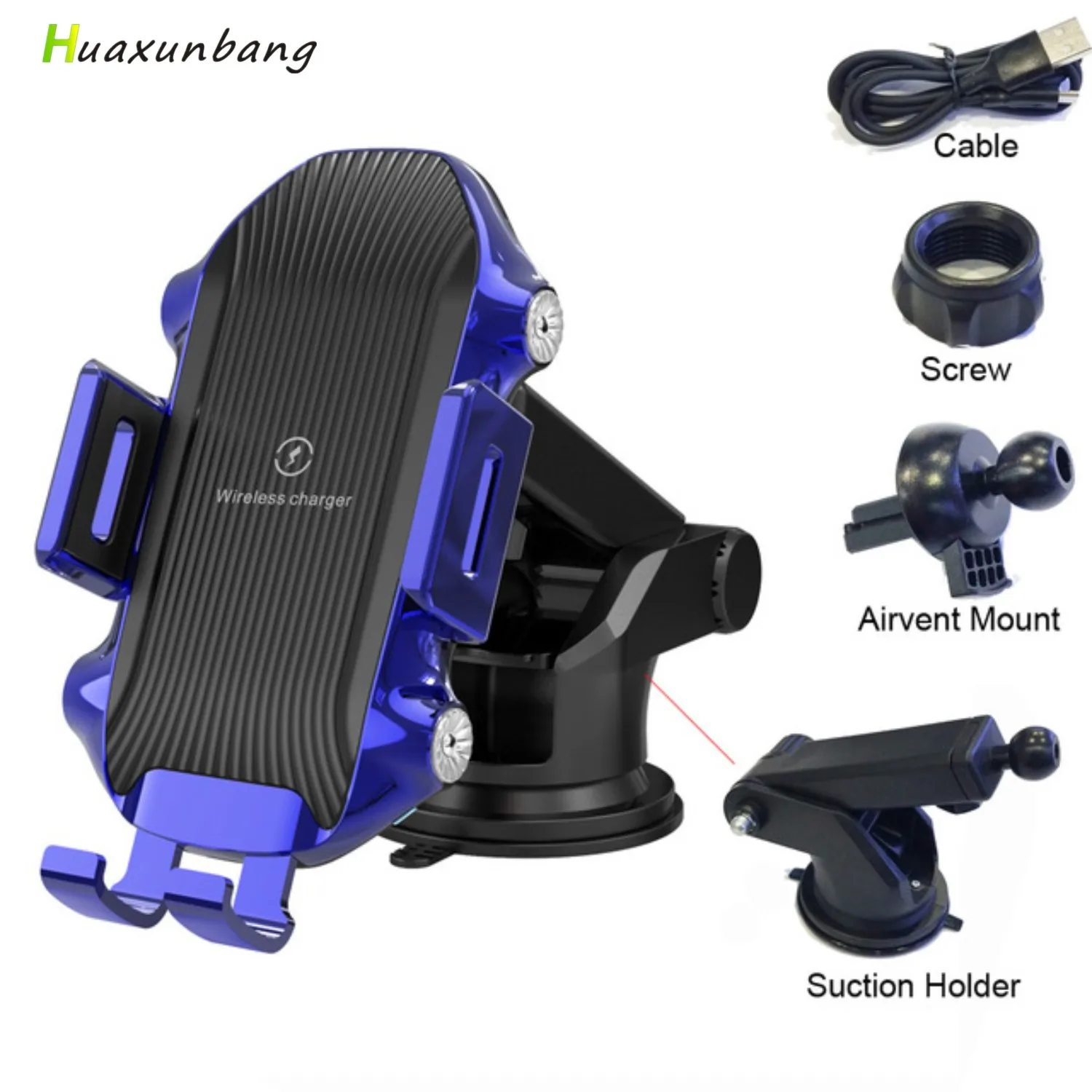 Wireless Car Charger USB Auto Phone Holder Smart Sens Fast Car Wireless Charger For iphone 11 12 X XS XR 8 Samsung Xiaomi Huawei