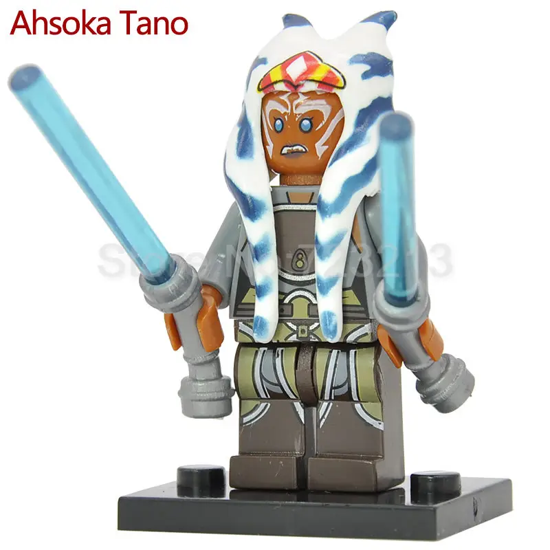 Ahsoka 20 шт. Embo Luke Jawa Unduli Jedi Knight Ahsoka Death Star Droid строительные блоки модель игрушки - Цвет: Ahsoka
