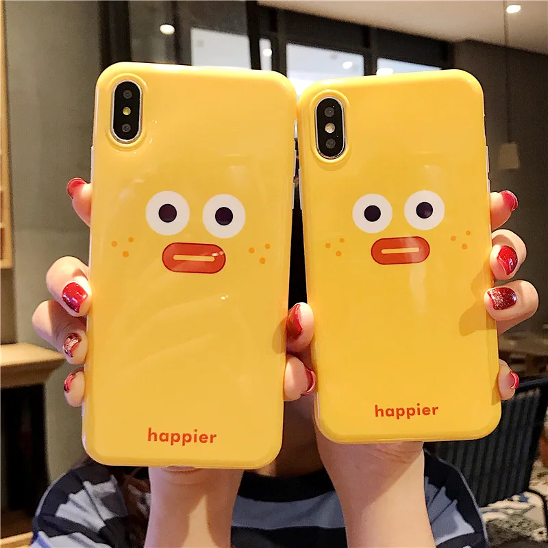 Applicable INS Fun Stereo Duck Selfie Iphonex/xs MAX /Xr Phone Case iPhone 8/7plus Silicon
