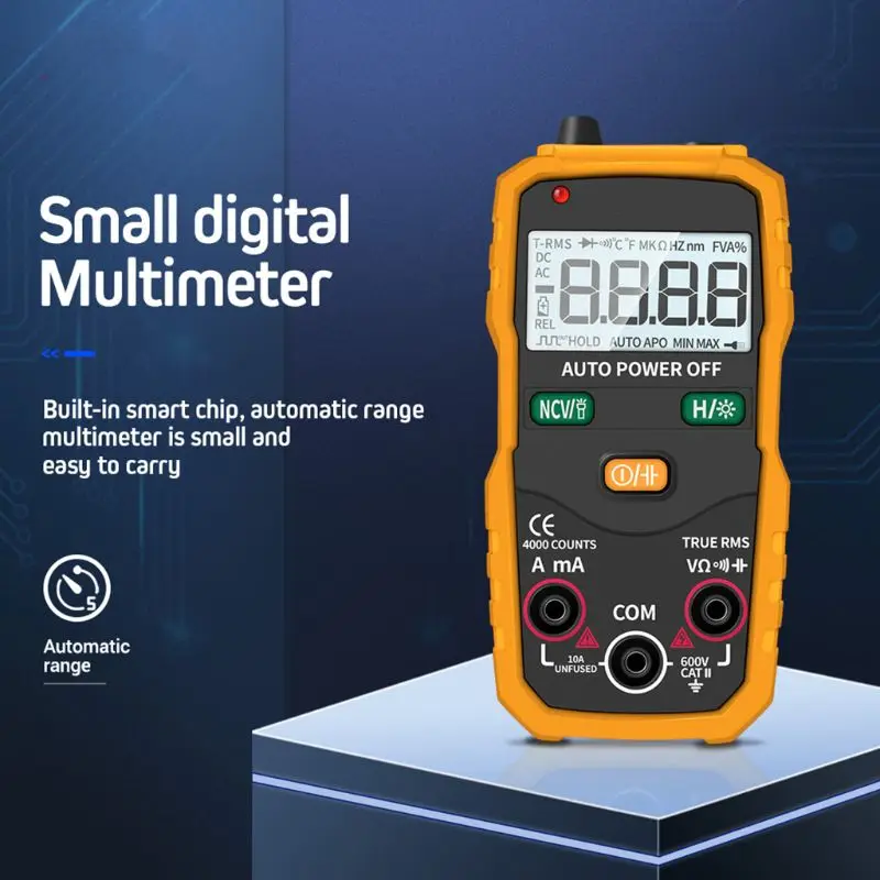 XL830L Цифровой мультиметр портативный ЖК-дисплей подсветка AC/DC Амперметр Вольтметр Сопротивление транзистор ом тестер метр Многофункциональный
