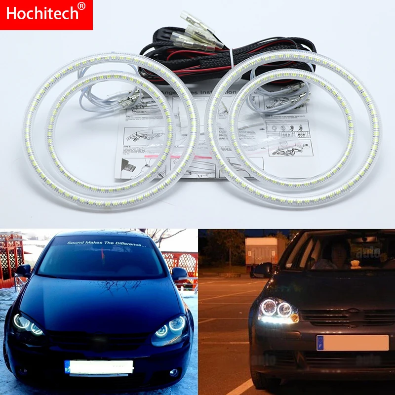 Для Volkswagen golf 5 MK5 2003-2009 ультра яркие SMD белые светодиодные глаза ангела лм 12 В