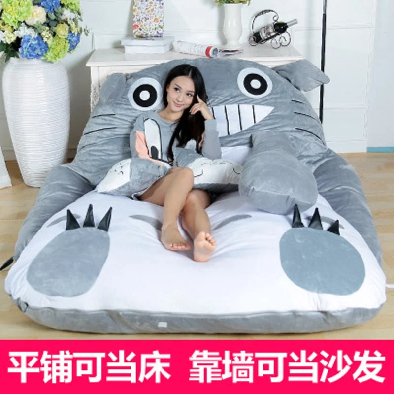 Cartoon Totoro mattress lazy sofa bed Leisure and comfort tatami mats Lovely creative small bedroom sofa bed chair 4