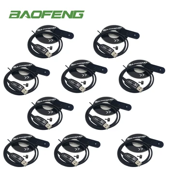 

10pcs Baofeng UV-9R plus Two Way Radio Waterproof Programming Cable For BaoFeng UV-XR A-58 UV9R UV 9r plus Walkie Talkie