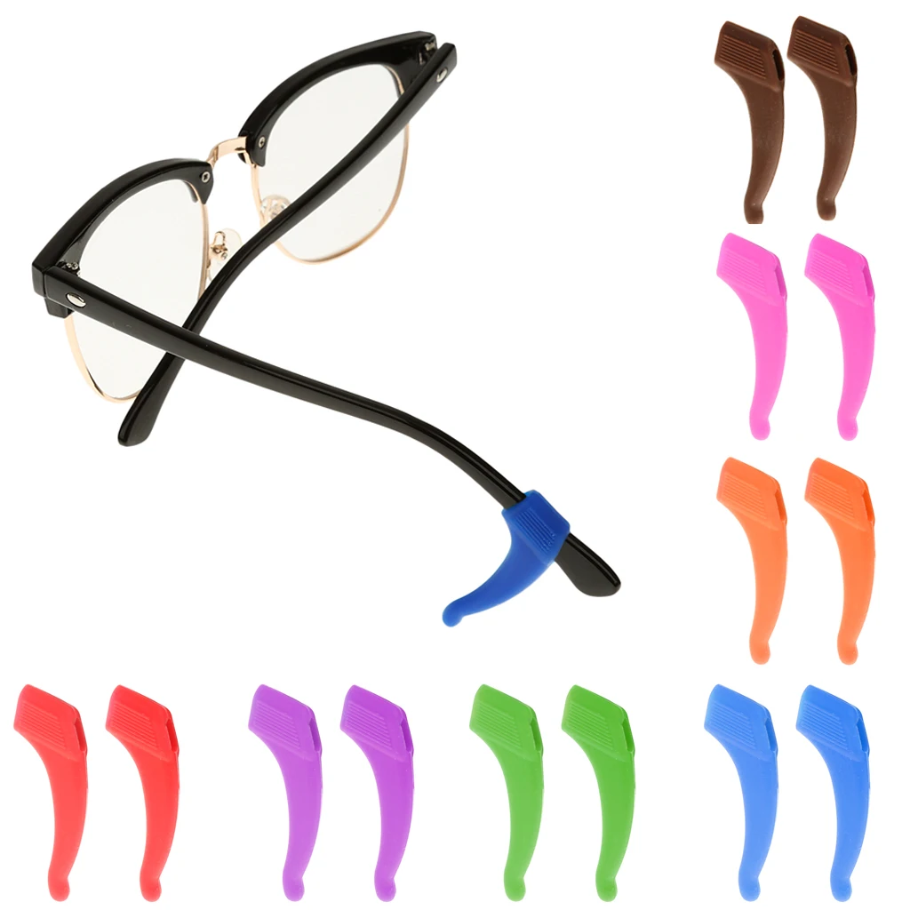 

2PCS Soft Anti Slip Ear Hooks Temple Tip Holder for Glasses Eyeglass Sunglasses