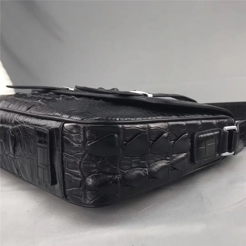 100% натуральная крокодиловая кожа аллигатора мужские черные коричневые