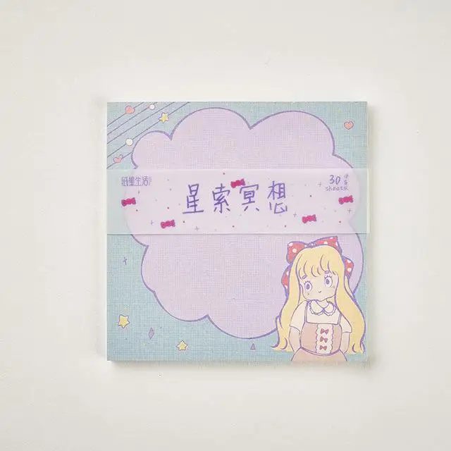 Kawaii Бумага Блокнот девушка дневник DIY Портативный блокнот Стикеры для планов корейский канцелярский школьный офисный питания - Цвет: 3
