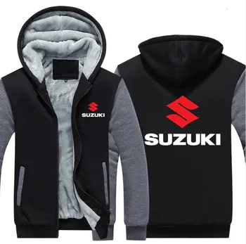 

new Size S-5XL 2019 new suzuki Hoodies Jacket Winter Mans Unisex Casual Wool Liner Fleece Man Coat Sweatshirts Pullover