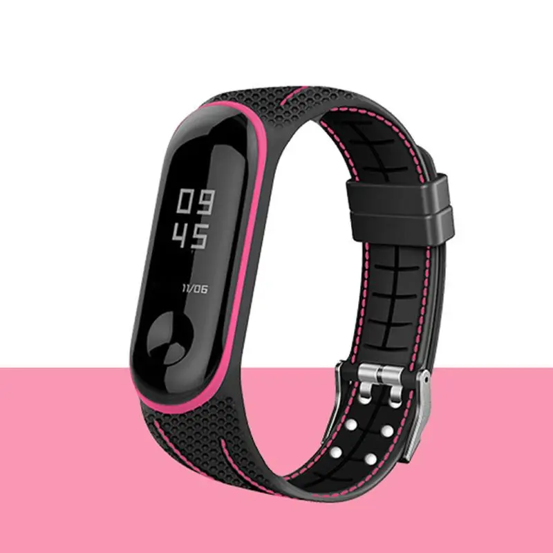 

Replacement Honeycomb Silicone Bracelet Watch Band Wrist Strap For xiaomi Mi Band 3 4 Accessories