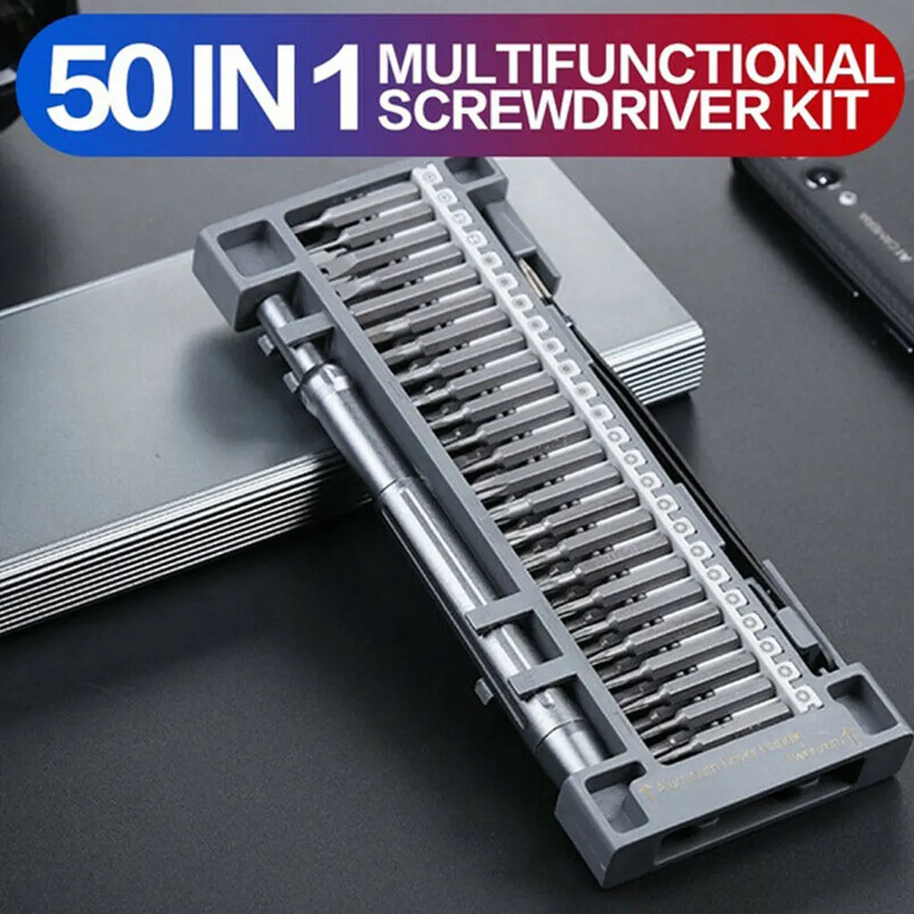 

Screwdriver Set 50-in-1 Torx Multifunctional Opening Repair Tool Set Precision Screwdriver Portable Tool For Watch Phones Tablet