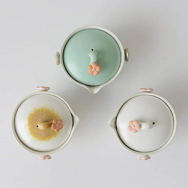 Японский керамический заварочный чайник gaiwan чайные чашки ручной работы портативный путешествия Офис чайный набор подарок для девочки