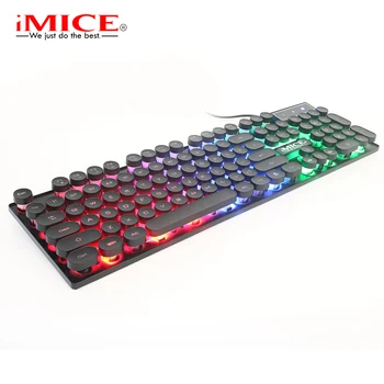 

iMice Standard Luminescent Keyboard Membrane Gaming Keyboard Imitation Mechanical Felling GAMING Ketboards