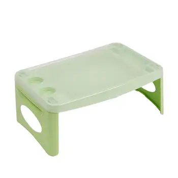 

1Pc Bed Desk Portable Plastic Foldable Durable Plastic Bed Table for Dorm Home